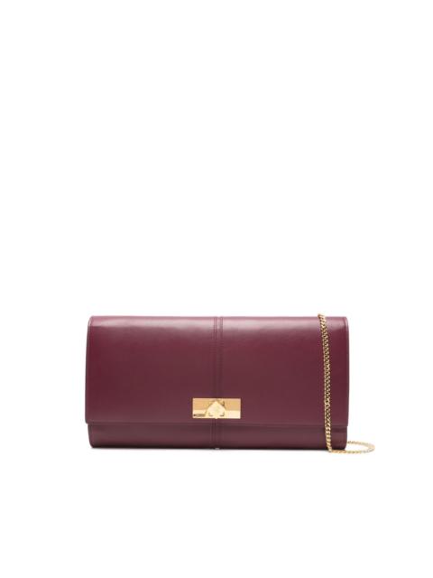 leather clutch bag