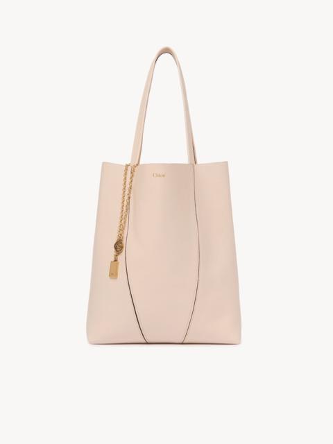 CHLOÉ SPIN TOTE BAG IN GRAINED LEATHER