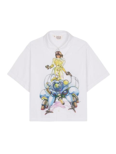 Brain Dead x Ghost In The Shell Fuchikoma Button Up - White