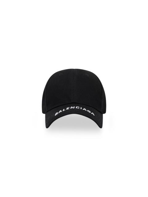 Logo Visor Cap in Black