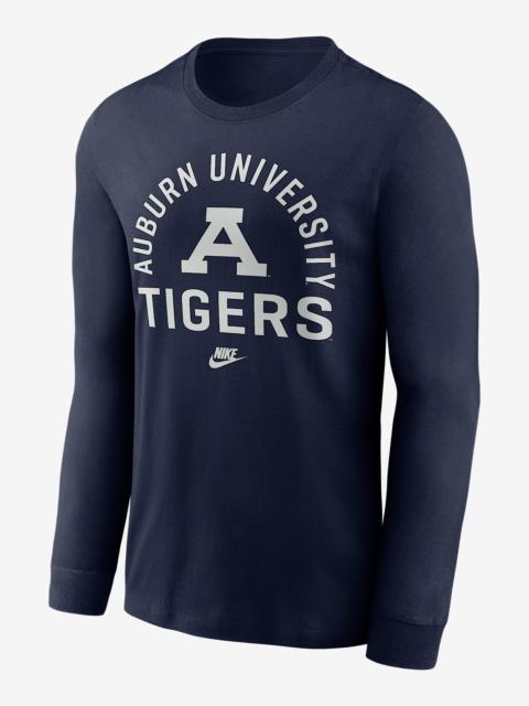 Auburn Legacy Arched Logo Men's Nike College Long-Sleeve T-Shirt
