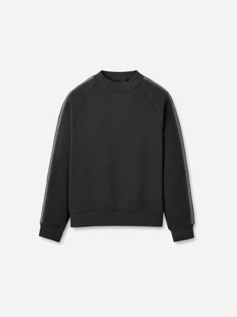 ® Men's Tasman Crewneck Cotton Blend Tops in Tar