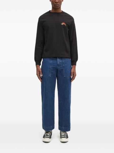 x Tim Lehi tiger-embroidered T-shirt