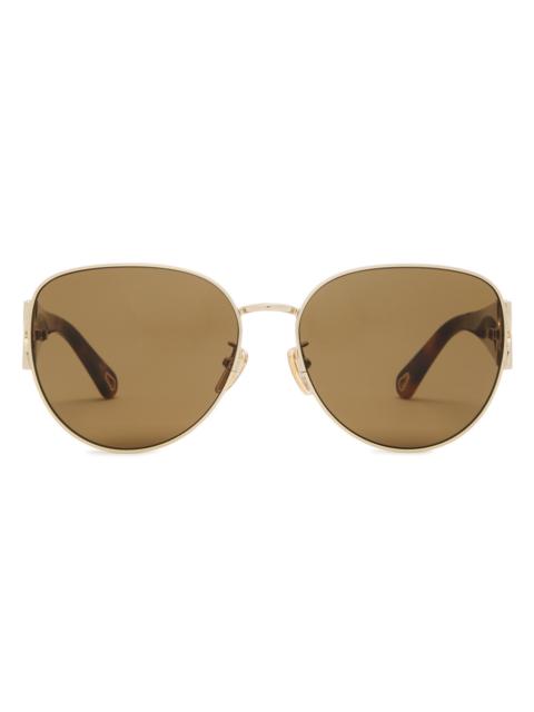 Chloe Round-frame Sunglasses
