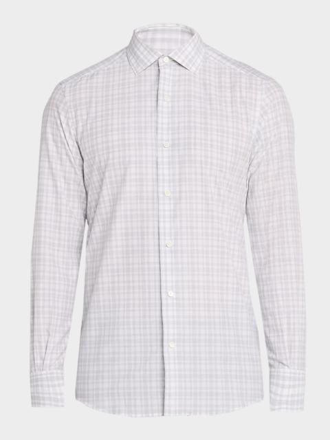 Men's Tonal Plaid Cotton Classic-Fit Sport Shirt