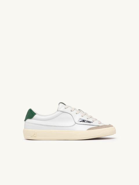 WINDSCAPE LOW SNEAKERS IN WHITE AND AMAZON LEATHER