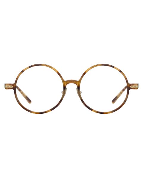 SPIRE ROUND OPTICAL FRAME IN TOBACCO TORTOISESHELL