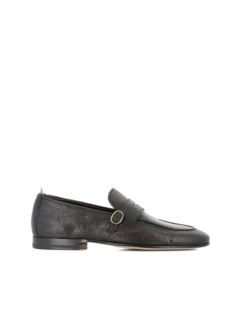 round-toe buckled loafers