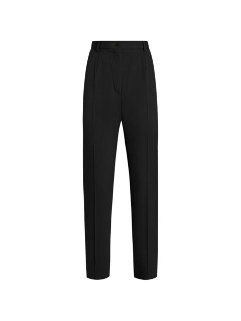 wool gabardine trousers