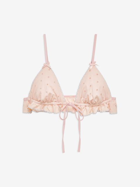 Eyelet Dot Ruffle Bikini Bottom