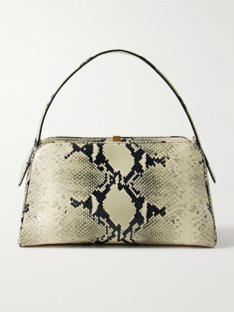 Cate snake-effect leather tote Snake print