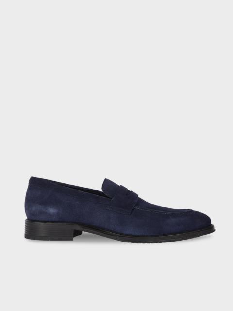 Navy Suede 'Pierce' Loafers