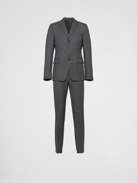 Single-breasted wool suit