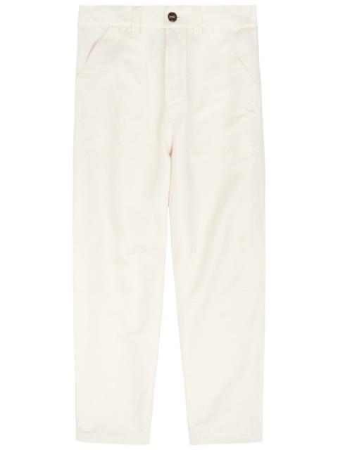 Brunello Cucinelli Relaxed Linen and Cotton-blend Trousers