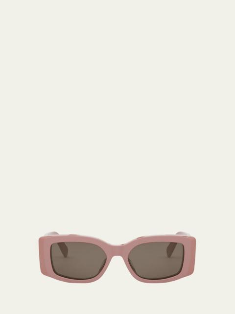 Triomphe Acetate Rectangle Sunglasses