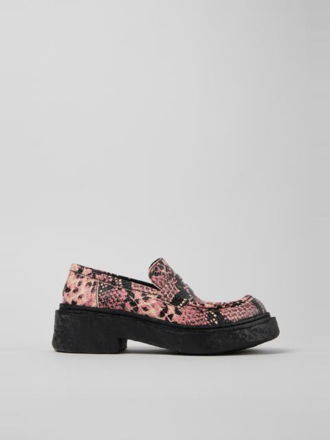 Multicolor Leather Loafers