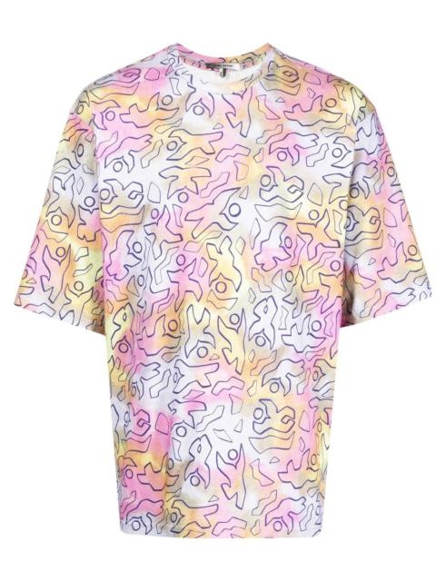 tie-dye cotton T-shirt