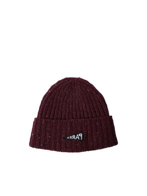 reverse flag knitted beanie