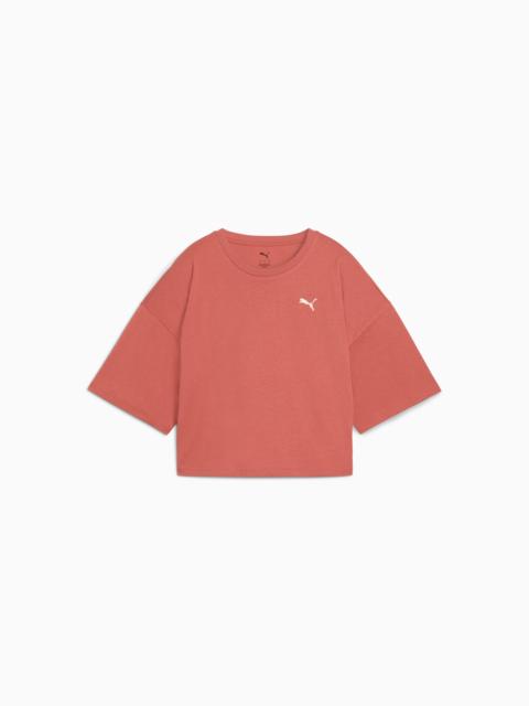 Wardrobe Essentials Women's Oversized Short Tee