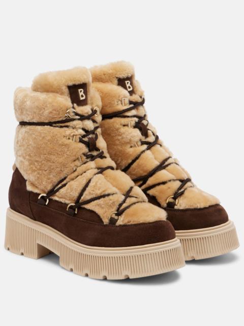 Turin shearling and suede ankle boots