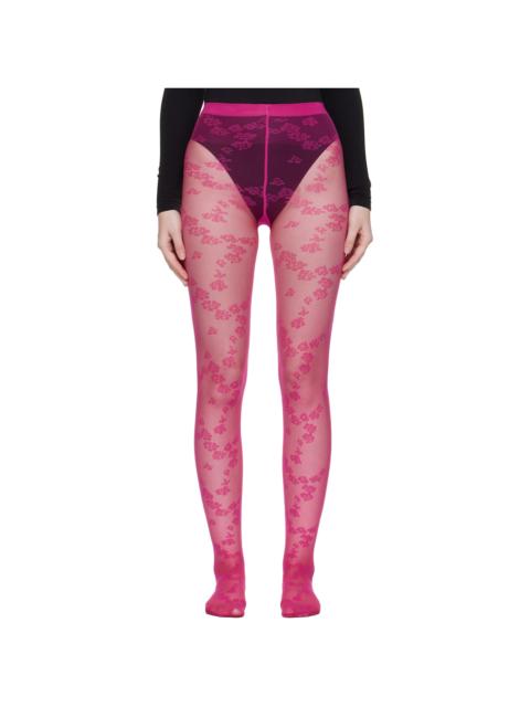 Pink Floret Tights