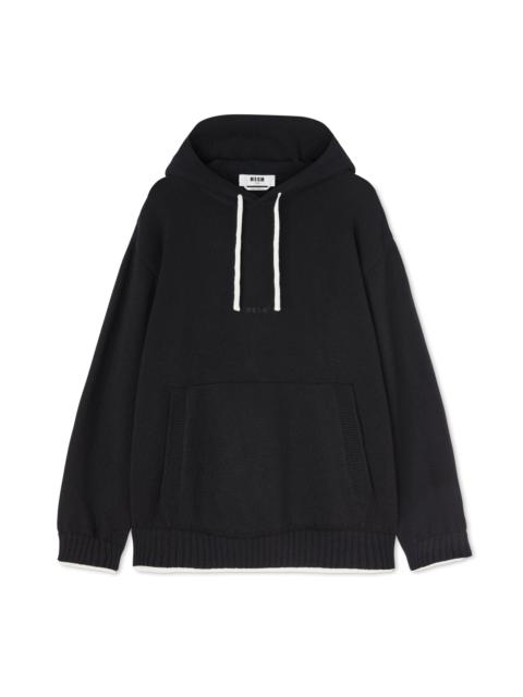 Heritage Embroidery Merino MSGM crewneck sweater