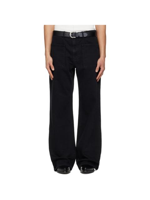 Black 2-Pocket Baggy Jeans