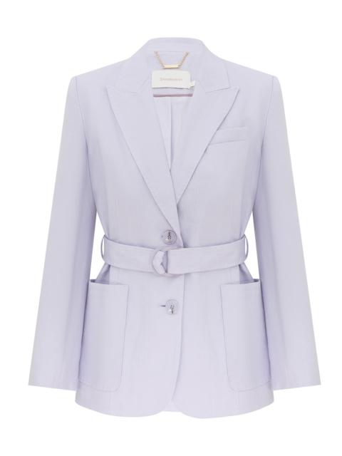 LUNA LINEN BELTED BLAZER