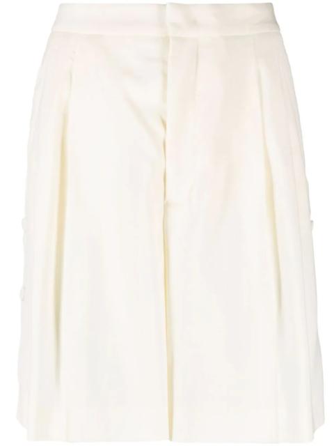 high-waisted tailored shorts