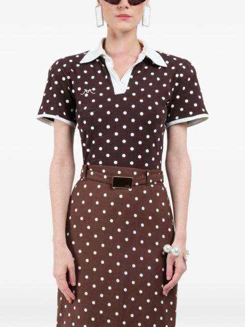 polka-dots short-sleeves polo