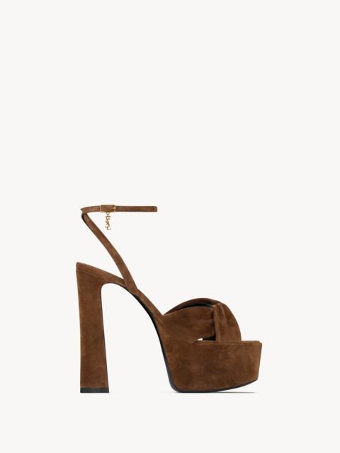 FRANCIANE PLATFORM SANDALS IN SUEDE