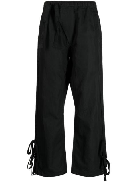 Shinobi organic-cotton blend track pants