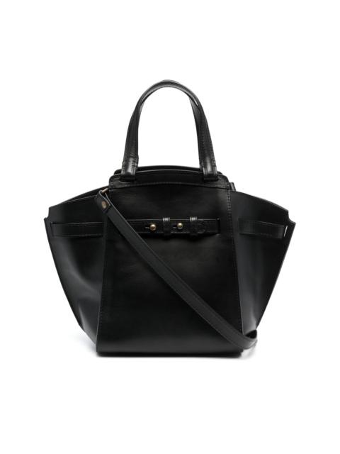 zipped top-handle tote