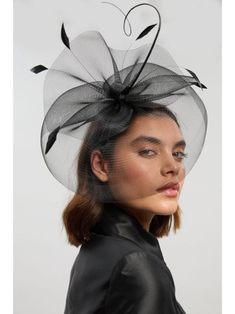 Mesh Feather Detail Fascinator