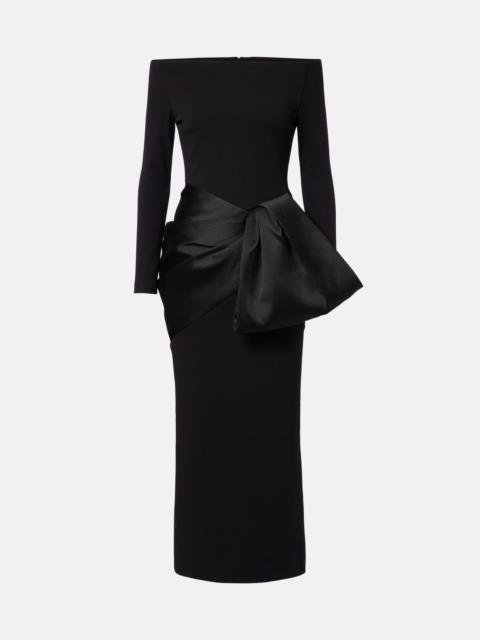 Rhianne satin-trimmed cocktail dress
