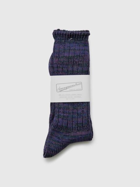 Melange Crew Sock in Labyrinth