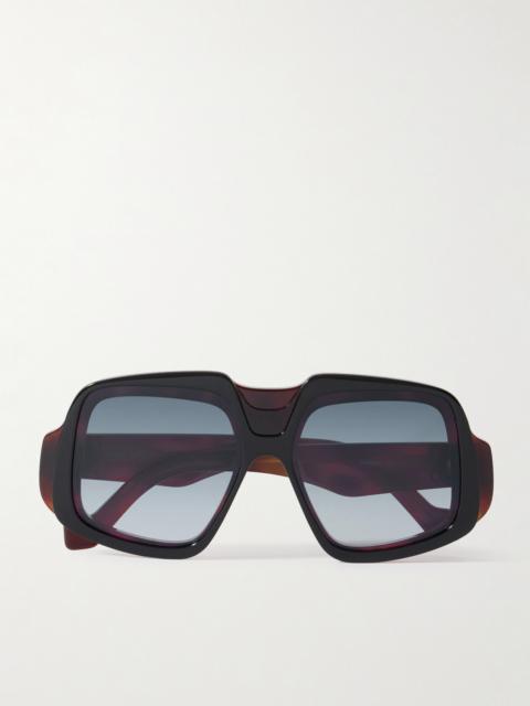 Anagram Oversized Aviator-style Tortoiseshell Acetate Sunglasses