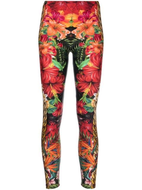Hawaii-print leggings