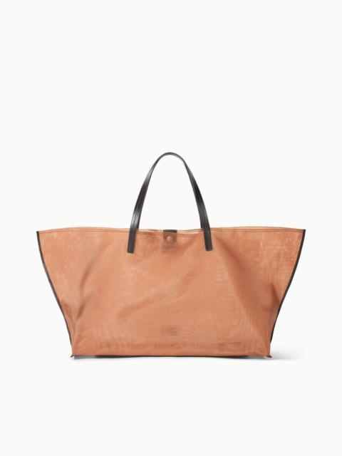 STAUD CHRISTOS LARGE MESH TOTE CAMEL