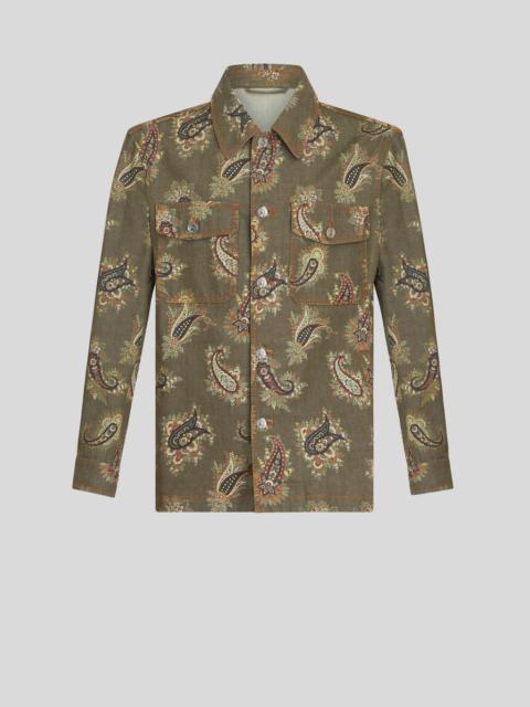 PAISLEY DENIM OVERSHIRT
