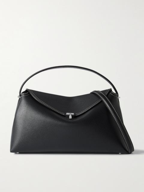 T-lock Textured-leather Shoulder Bag