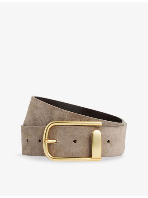 Iyla half-keeper leather belt