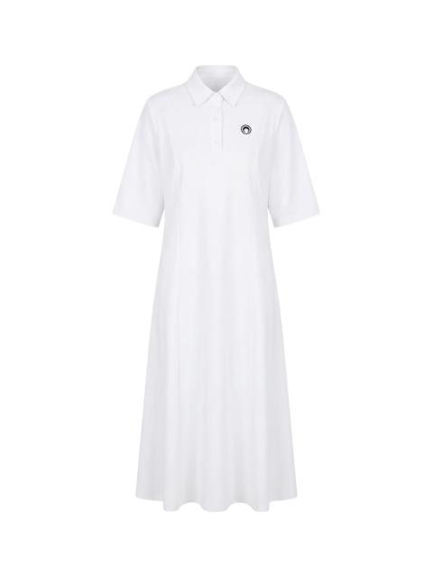 MOON LOGO JERSEY POLO LONG DRESS