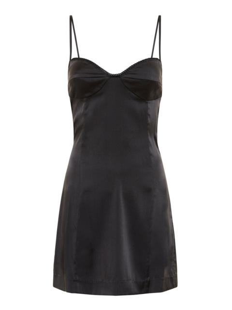 Soft Silk-Blend Cami Dress black