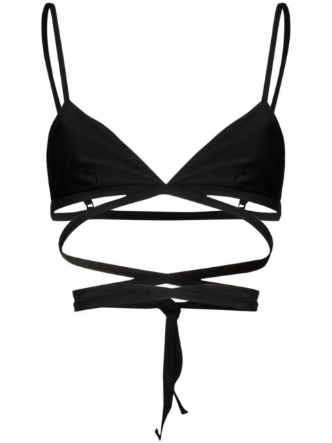 wrap-tie bikini top
