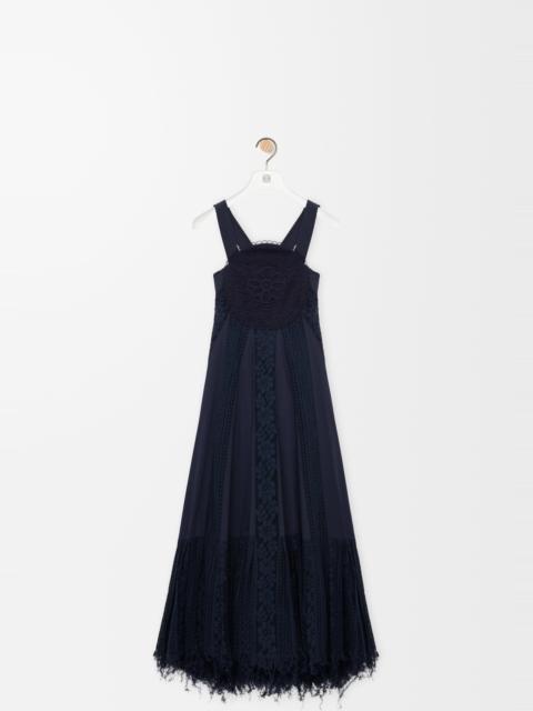 Lace dress in cotton