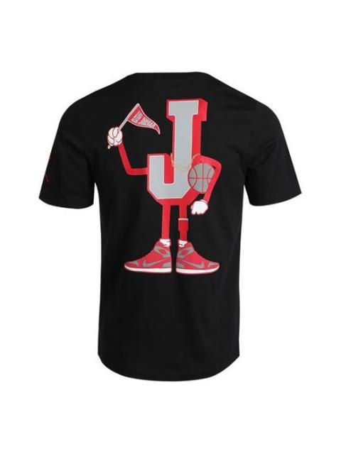 Air Jordan AJ23 MENS Varsity Sports Crew-neck Short Sleeve Black CV3410-010