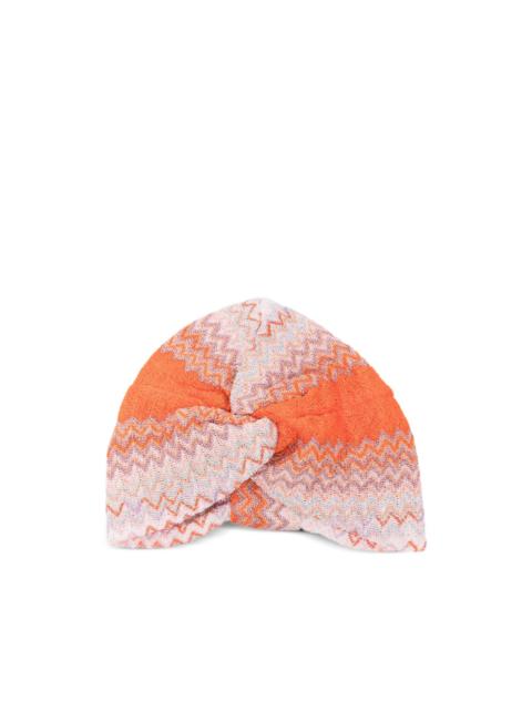 zig zag twist beanie