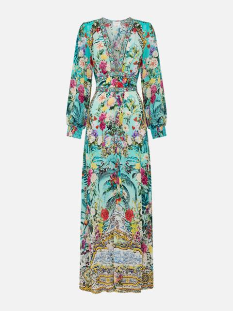 BUTTON DRESS WITH SHAPED WAISTBAND