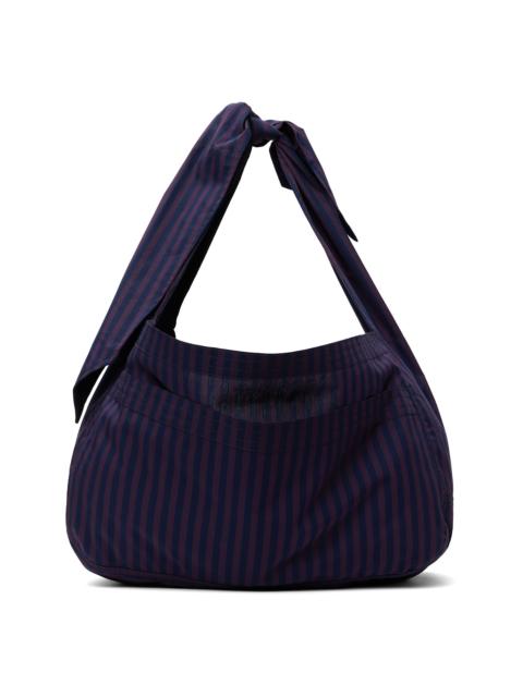 Purple & Navy Cocoon Sac Bag